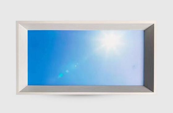 1200*600mm 大きな 人工ブルースカイ LED 天井照明 天井板 現代的な健康的な日光照明