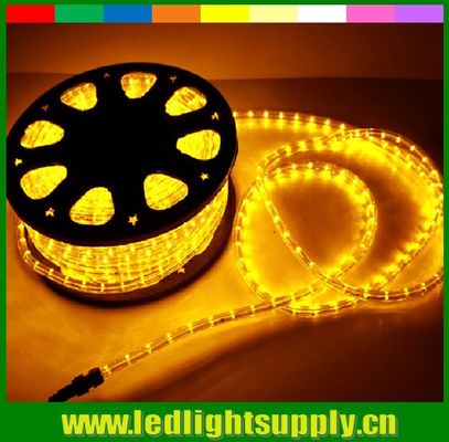 丸い2本のワイヤー 黄色いロープ LED クリスマスデコレーションロープライト