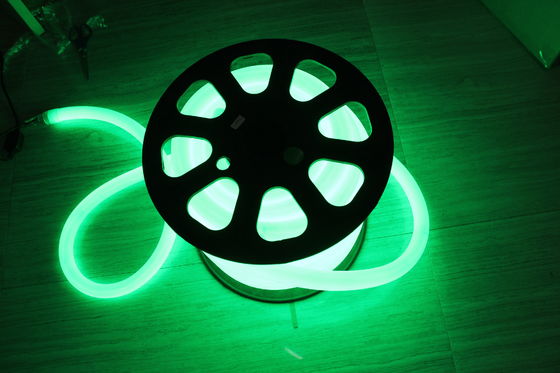 高明るさ LED ネオンフレックスライト 緑色 110v 25mm 屋外用