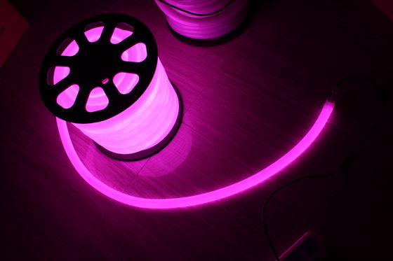 24v 最安値 360度 丸い紫色 25mm ネオンフレックスライト