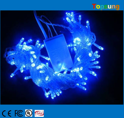 10m ブルー ツインクル LED クリスマス 飾り付けストリングライト+コントローラ 100個の電球