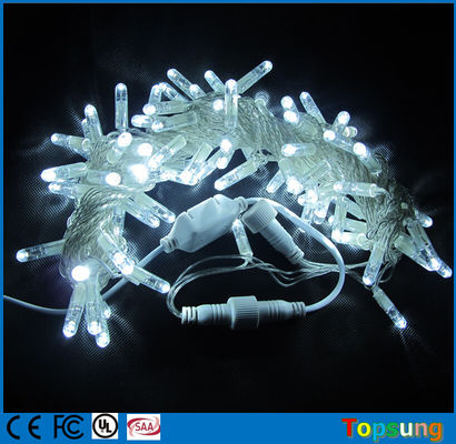 10m 接続可能 防寒 白色 LED X クリスマス飾り ライト バブルシェル 100個の電球