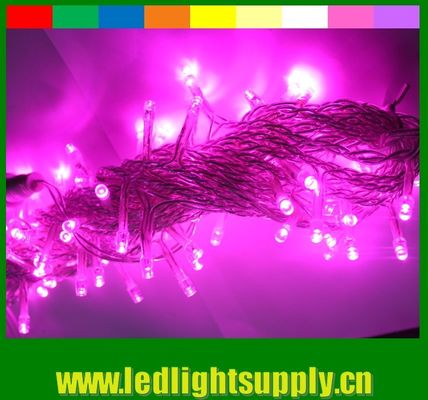 127v紫 LED ストリングライト 防水 100 LED トップスング照明