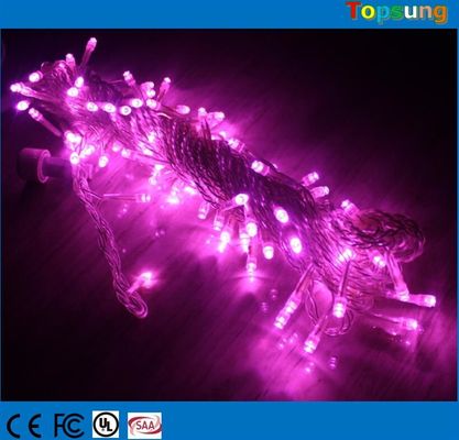 耐久性紫のクリスマス LED 屋外 24v 10メートル