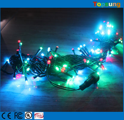 200 LED ツインクル RGB LED ストリング IP65 制御器付き 屋外 クリスマス飾り
