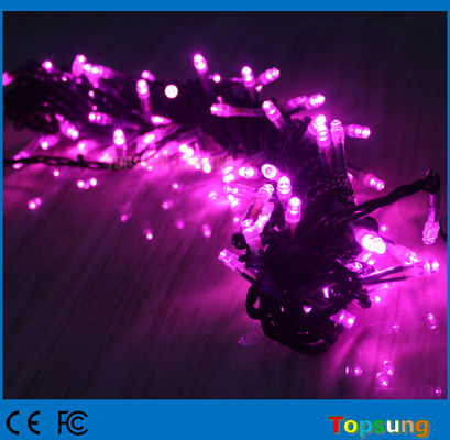 強いPVC紫色 クリスマス LEDライト 屋外 12V 接続可能