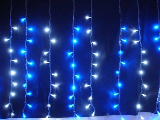 フラット放出 220v フェアリー LED 屋外クリスマスライトカーテン CE ROHS承認