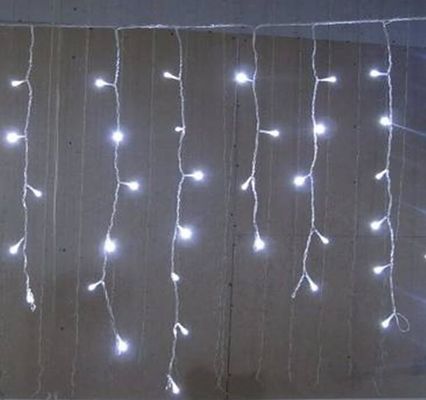 240V クリスマスカーテンライト 屋外 紫外線防止 防天材料