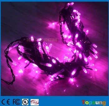 120v ピンク 100 LED ホリデーデコレーションライト 閃き 妖精弦