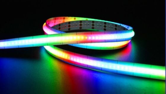 LED アドレス可能 RGB COB LEDライトストライプ デジタルリボン720LEDs/m COB スマートライト ストライプライト 柔軟なロープ