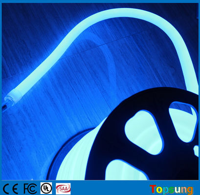 IP67 110 ウォルト dmx LED ネオンロープ 16mm 360 度 丸型フレックスライト 青