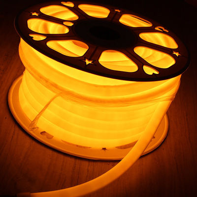 100' スロール 24 ヴォルト プールのための黄色の丸い LED ネオンライトフレックス
