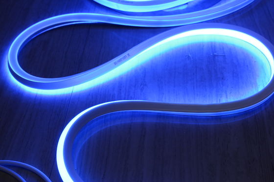 超明るい方形 220v 青色 柔軟な LED ネオンロープ IP68 防水