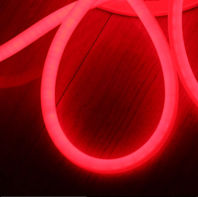 360度の丸い赤色 LEDネオンフレックス 24v ip67 防水 建物用