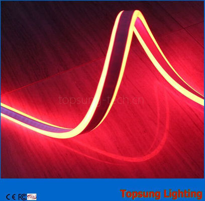 100m赤色ミニ LEDロープストライプ 110V 8.5*18mm 4.5w LED 双面柔軟ネオンライト