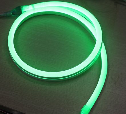 品質11x18mm 超明るいSMD2835 全新 LED フレックス ネオンロープ 明るい緑色 12ボルト 色のジャケット PVC
