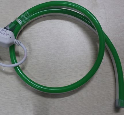 品質11x18mm 超明るいSMD2835 全新 LED フレックス ネオンロープ 明るい緑色 12ボルト 色のジャケット PVC