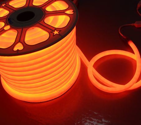 24v オレンジ LED フレキシブルチューブ 柔らかい 360 LED ネオネオンフレックスストライプ 防水外用ロープ 2835 smd