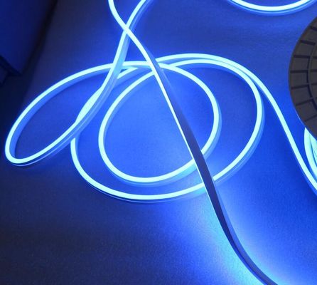 ミニサイド発光シリコン防水 12v LED 室外ネオンフレックスストライプ照明 6mm 青
