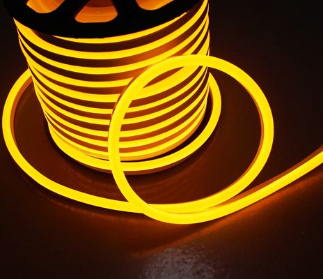 中国工場直線 最高品質の防水IP65 LEDネオンフレックス 黄色い色ジャケット pvcネオンロープ