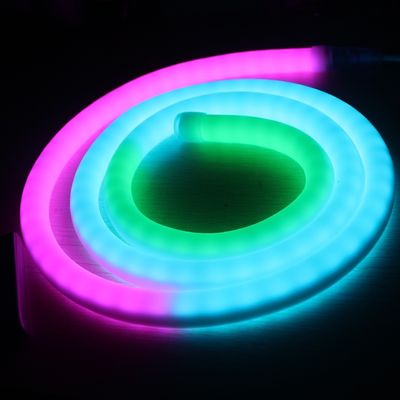 フルカラー変更プログラム可能 DMX LED Flex Neon 360 LEDライトネオン交換ピクセルチューブ
