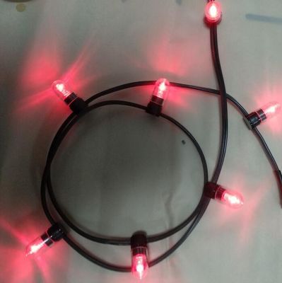 防水 100m クリスマス装飾用の接続ストリングライト 12v クリップストリング 666 LED