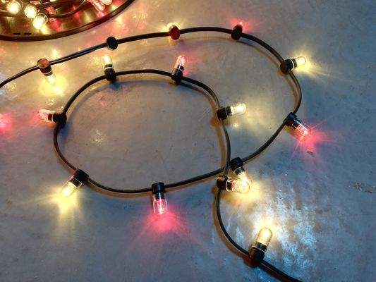 フェアリークリスマスライト LED 100mストリング 1000電球 12V結晶ストリング RGB装飾光