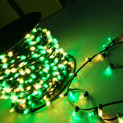50M/ロール オーダーメイド IP65 閃光 LED クリップ AU666 LED 空気の弦 12v 緑色の白色のリボン