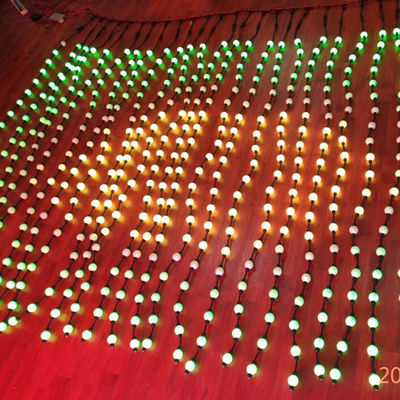 10 フィート クリスマスの飾り付けライト LED クリスマスライトボール 3D 50mm Dmx