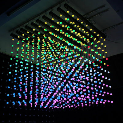 5m 25dmxボールストリング LEDポイントライト ピクセル 3D球幕ライト プログラム可能な装飾